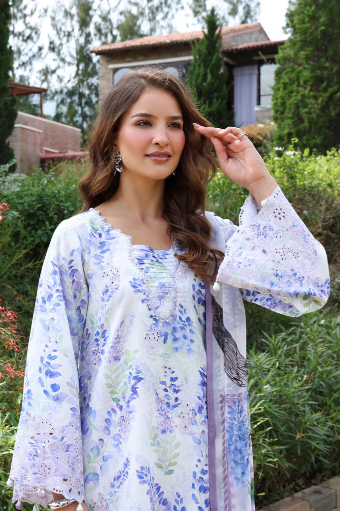 PrintKaari By Raaya Embroidered 3 Piece Stitched Suit (Calista)