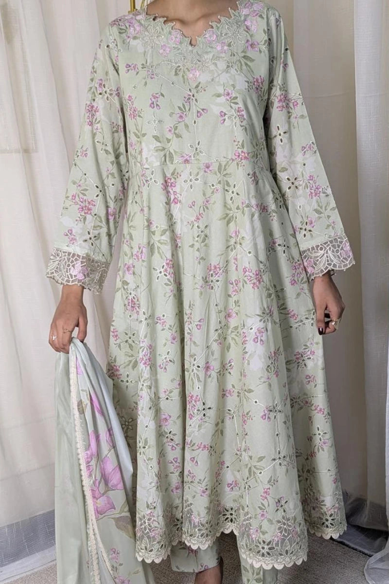 Iznik  Festive 3-Piece Lawn | Embroidered & Printed Ready-to-Wear