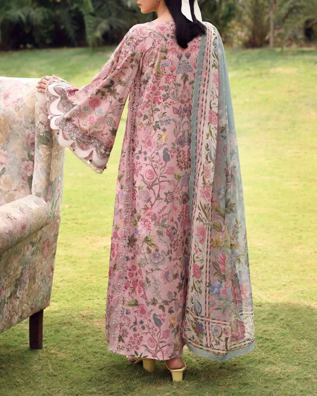 Elaf Belladore Prints Chiffon 26 Unstitched Premium 3 Piece Suit (EPA-3A)