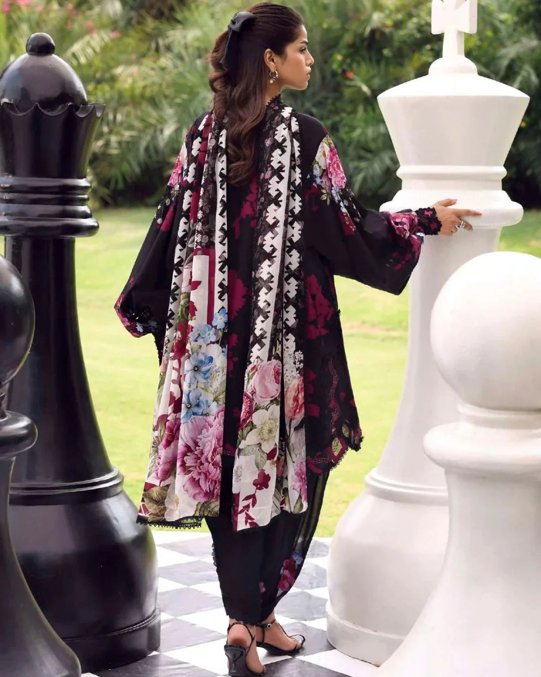 Elaf Belladore Prints Chiffon 26 Unstitched Premium 3 Piece Suit (EPA-4A)