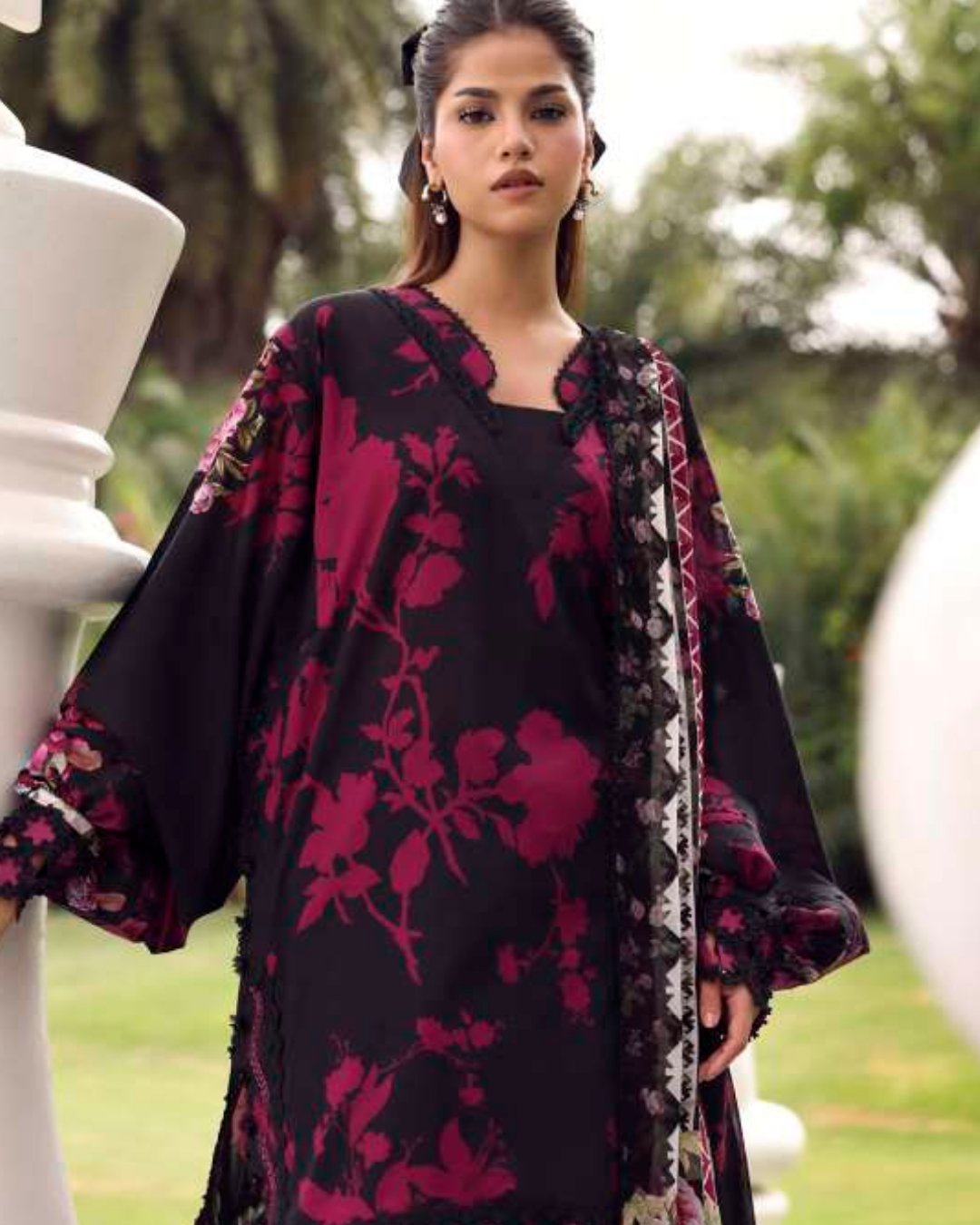 Elaf Belladore Prints Chiffon 26 Unstitched Premium 3 Piece Suit (EPA-4A)