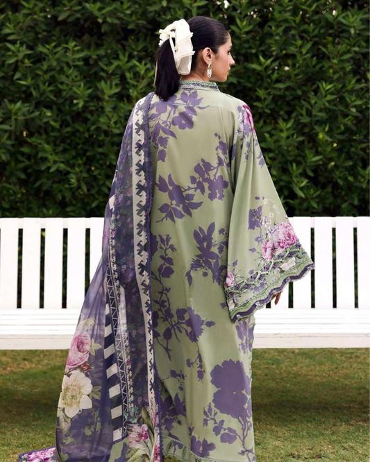 Elaf Belladore Prints Chiffon 26 Unstitched Premium 3 Piece Suit (EPA-4B)