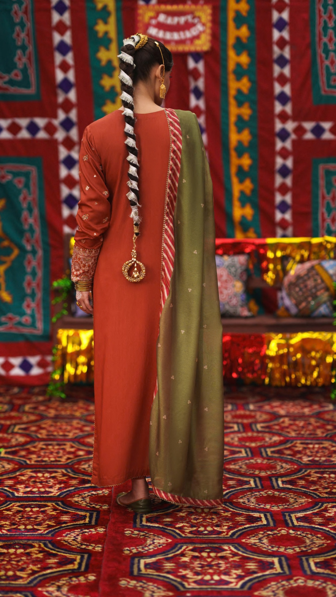 Casual Lite Mubarak Vol-1 Embroidered Silk Viscose Stitched 3-Piece Suit (Gulnaar)