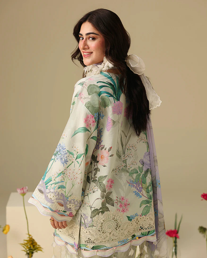 Mushq Soleil 3 Piece Unstitched Lawn Suit (Vanilla Lush)