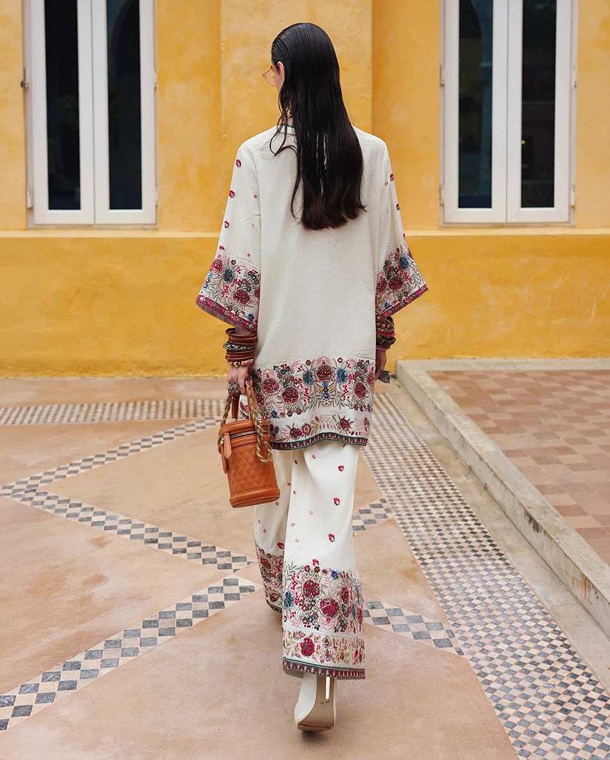 Mushq Nuvera 26 Embroidered 3-Piece Unstitched Suit (Vivienne Rose)