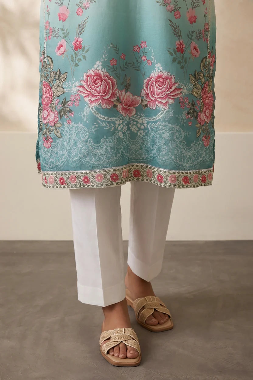 Zellbury Embroidered Kurta Dupatta Trouser 3-Piece Stitched Suit (2969)