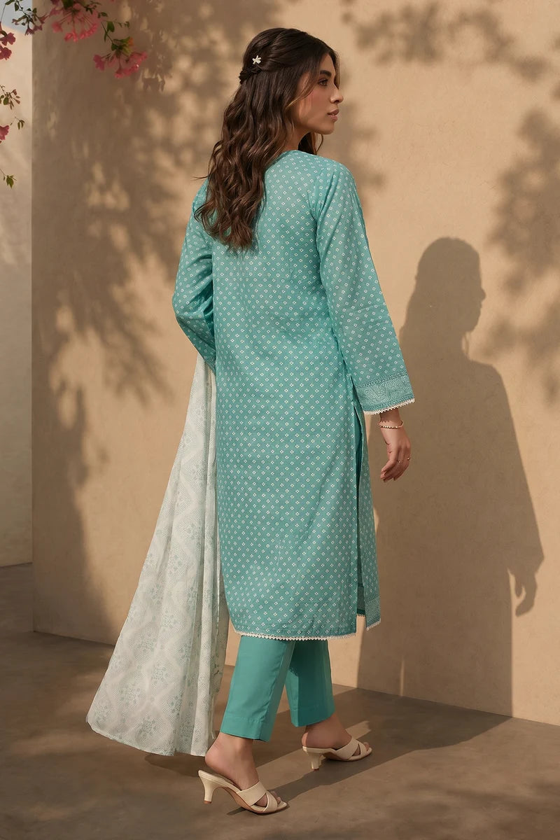 Zellbury Embroidered Kurta Dupatta Trouser 3-Piece Stitched Suit (1962)