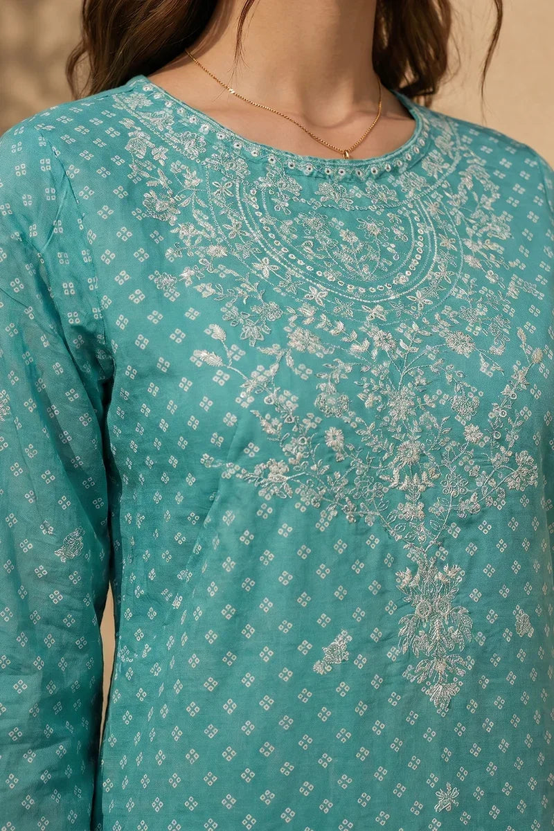 Zellbury Embroidered Kurta Dupatta Trouser 3-Piece Stitched Suit (1962)