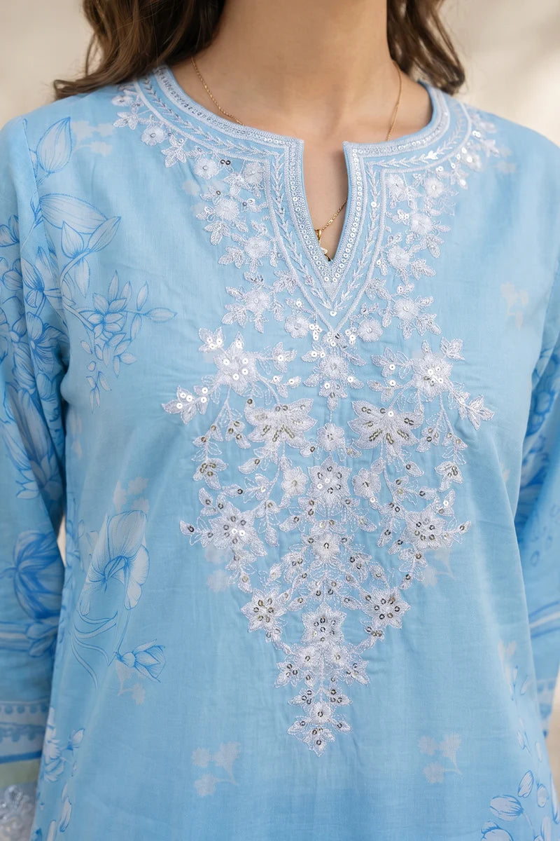 Zellbury Embroidered Kurta Dupatta Trouser 3-Piece Stitched Suit (2199)