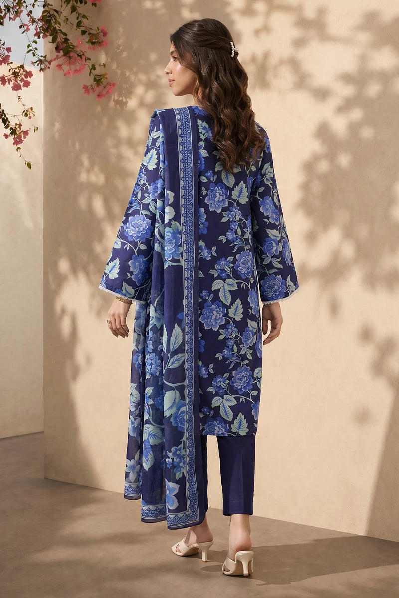 Zellbury Embroidered Kurta Dupatta Trouser 3-Piece Stitched Suit (2455)