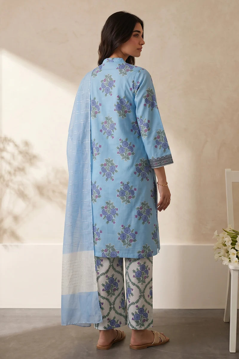 Zellbury Embroidered Kurta Dupatta Trouser 3-Piece Stitched Suit (2959)
