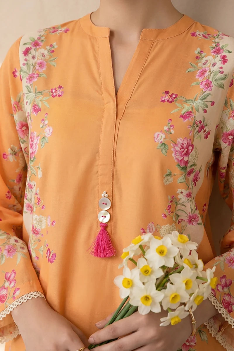 Zellbury Embroidered Kurta Dupatta Trouser 3-Piece Stitched Suit (2969)