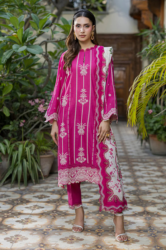 Zellbury Chikankari Embroidered Unstitched 3 Piece Suit (4050)