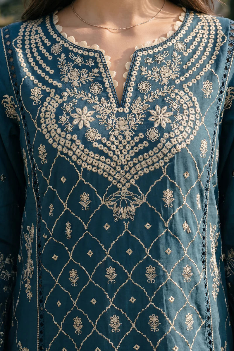 Zellbury Chikankari Embroidered Unstitched 3 Piece Suit (4061)