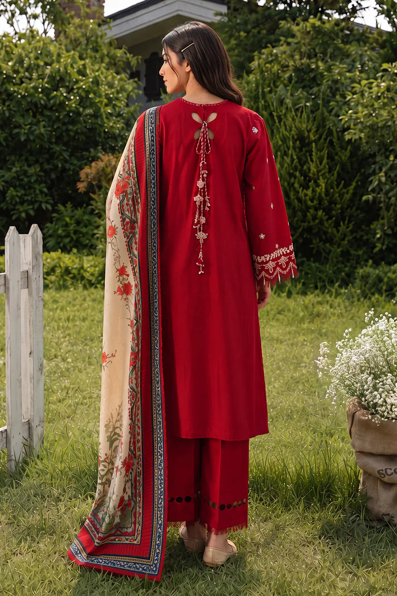 Zellbury Chikankari Embroidered Unstitched 3 Piece Suit (4062)