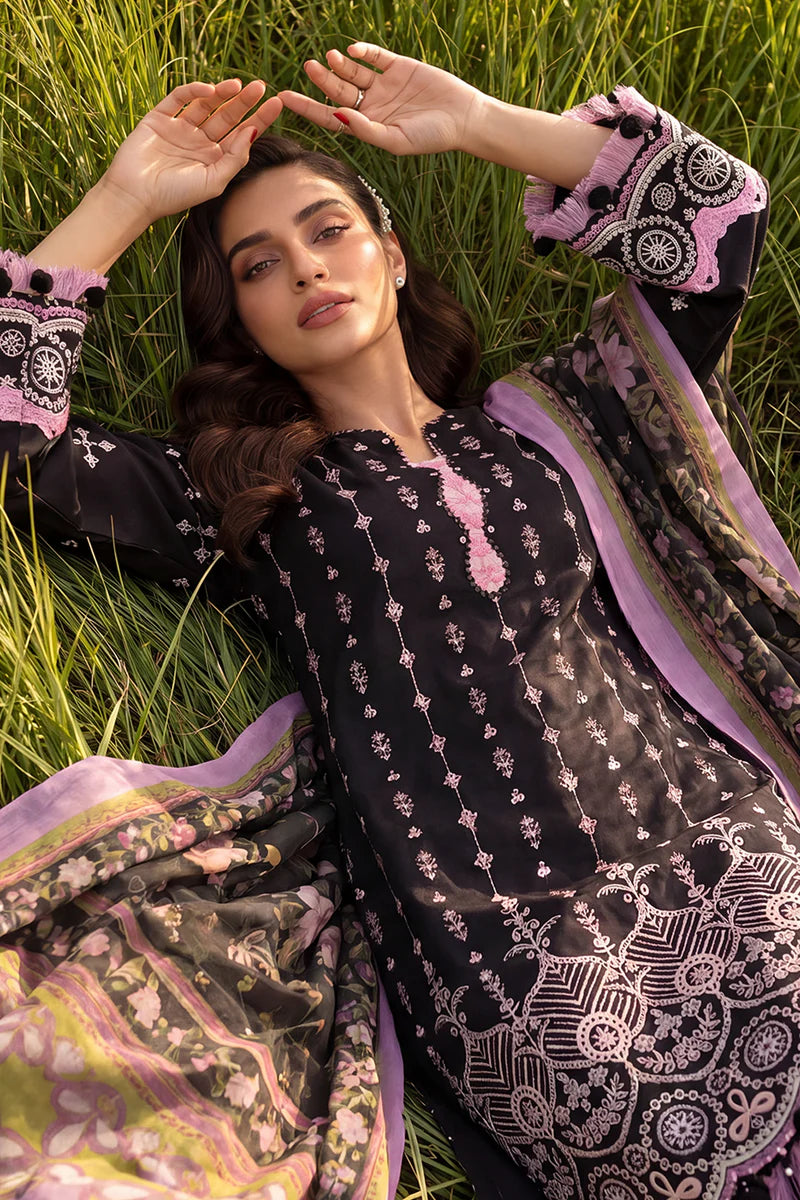Zellbury Chikankari Embroidered Unstitched 3 Piece Suit (4063)