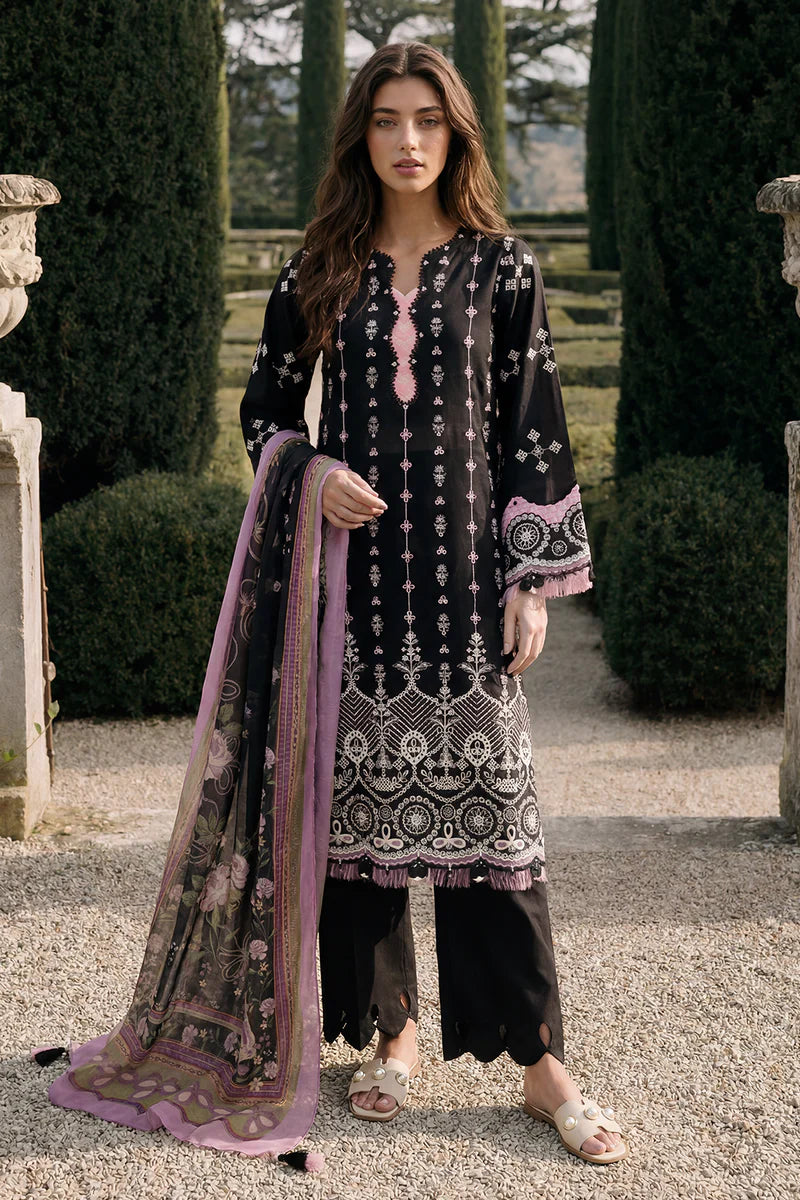 Zellbury Chikankari Embroidered Unstitched 3 Piece Suit (4063)