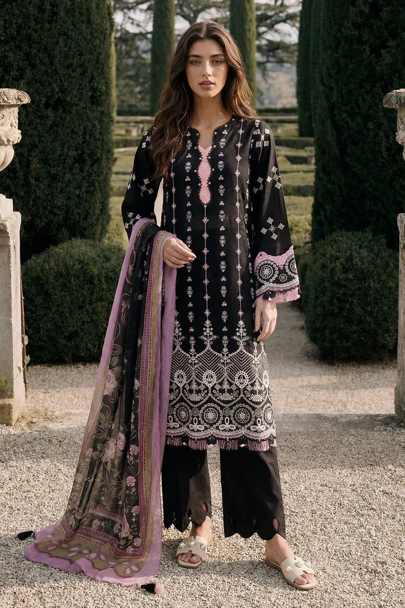 Zellbury Chikankari Embroidered Stitched 3 Piece Suit (4063)