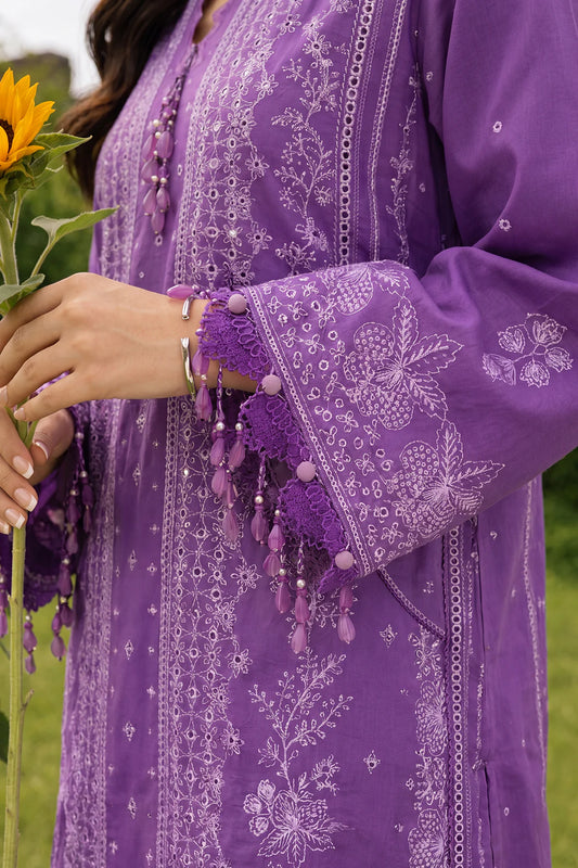 Zellbury Chikankari Embroidered Unstitched 3 Piece Suit (4074)