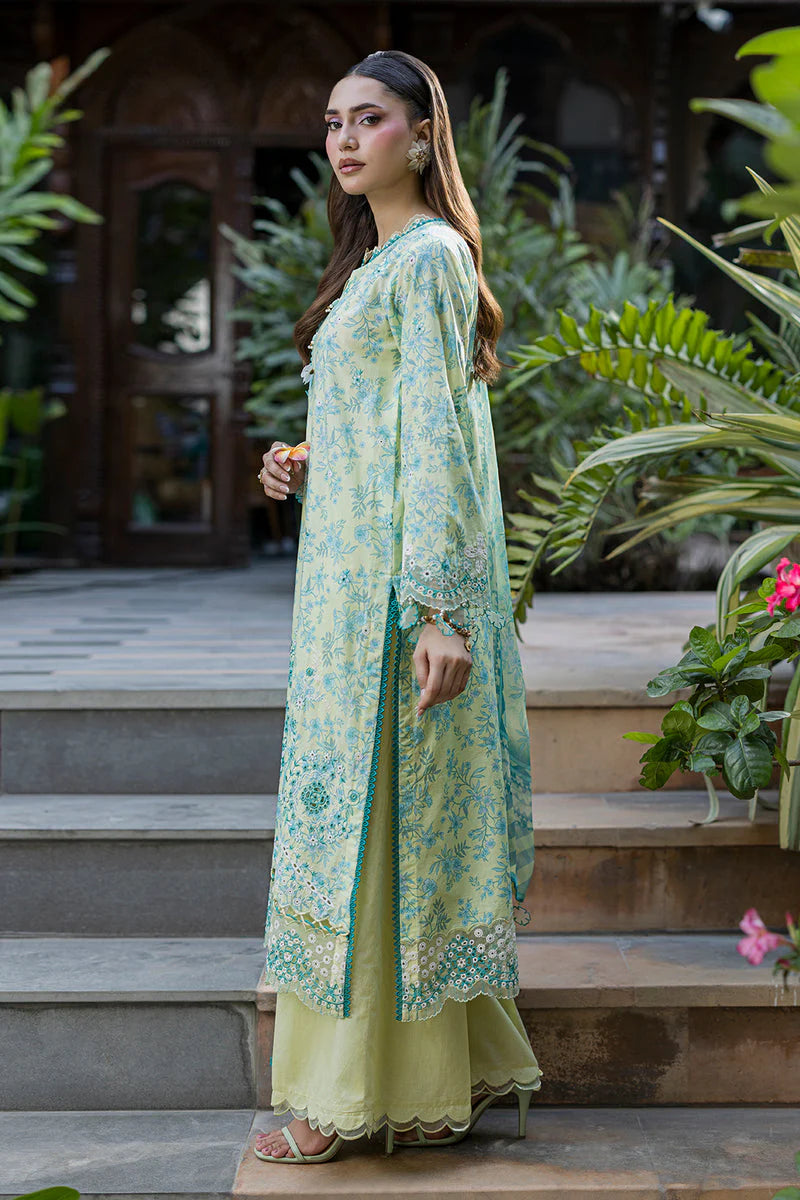 Zellbury Chikankari Embroidered Stitched 3 Piece Suit (4075)