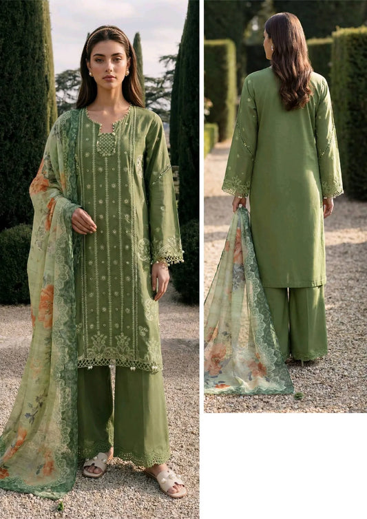Zellbury Chikankari Embroidered Unstitched 3 Piece Suit (4090)