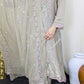 Amna Khurram Velvet Silk Embroidered 3-Piece Suit with Embroidered Chiffon Dupatta A016 – Ready to Wear