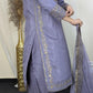 Amna Khurram Raw Silk Embroidered 3-Piece Suit with Chiffon Embroidered Dupatta A019 – Ready to Wear