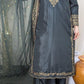 Amna Khurram Raw Silk Embroidered 3-Piece Suit with Chiffon Embroidered Dupatta A020 – Ready to Wear