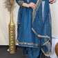 Amna Khurram Raw Silk Embroidered 3-Piece Suit with Chiffon Embroidered Dupatta A018 – Ready to Wear
