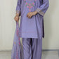 Amna Khurram Silk Embroidered 3-Piece Suit with Embroidered Chiffon Dupatta A021 – Ready to Wear