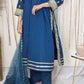 Amna Khurram Lawn Embroidered 3-Piece Suit with Embroidered Net Dupatta A026 – Ready to Wear