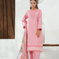 Amna Khuram – Peach JAL Embroidery Neck Cotton Lawn 3PC Stitched