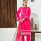 Amna Khuram – Deep Pink (D. Pink) JAL Embroidery Neck Cotton Lawn 3PC Stitched