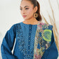 Amna Khuram – Teal JAL Embroidery Neck Cotton Lawn 3PC Stitched