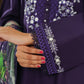 Amna Khuram – Purple JAL Embroidery Neck Cotton Lawn 3PC Stitched