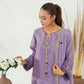 Amna Khuram – LILAC Embroidered 3PC Cotton Lawn Stitched Outfit