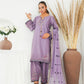 Amna Khuram – LILAC Embroidered 3PC Cotton Lawn Stitched Outfit