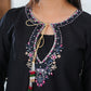 Amna Khuram – BLACK Embroidered 3PC Cotton Lawn Stitched Outfit