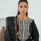 Amna Khuram – BLACK Cut Dana Emb Neck 3PC Cotton Lawn Stitched Suit