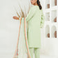 Amna Khuram – MINT Cut Dana Emb Neck 3PC Cotton Lawn Stitched Suit