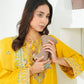 Amna Khuram – Yellow Charizma Style 3PC Cotton Lawn Stitched Suit