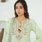 Amna Khuram – Mint Charizma Style 3PC Cotton Lawn Stitched Suit