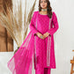 Pink Embellished  Cotton Silk  – 3PC Stitched Suit