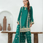 Green Embroidered INDIAN RAW SILK – 3PC Stitched Suit