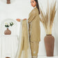 Camel Embroidered INDIAN RAWSILK – 3PC Stitched Suit