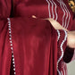 Amna Khurram Luxurious Silk 3 Piece Suit with Chiffon Dupatta