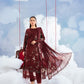 MariaB MBasics-Embroidered Lawn 3 Piece Unstitched Suit with Chiffon Dupatta (D07A)