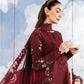 MariaB MBasics-Embroidered Lawn 3 Piece Unstitched Suit with Chiffon Dupatta (D07A)