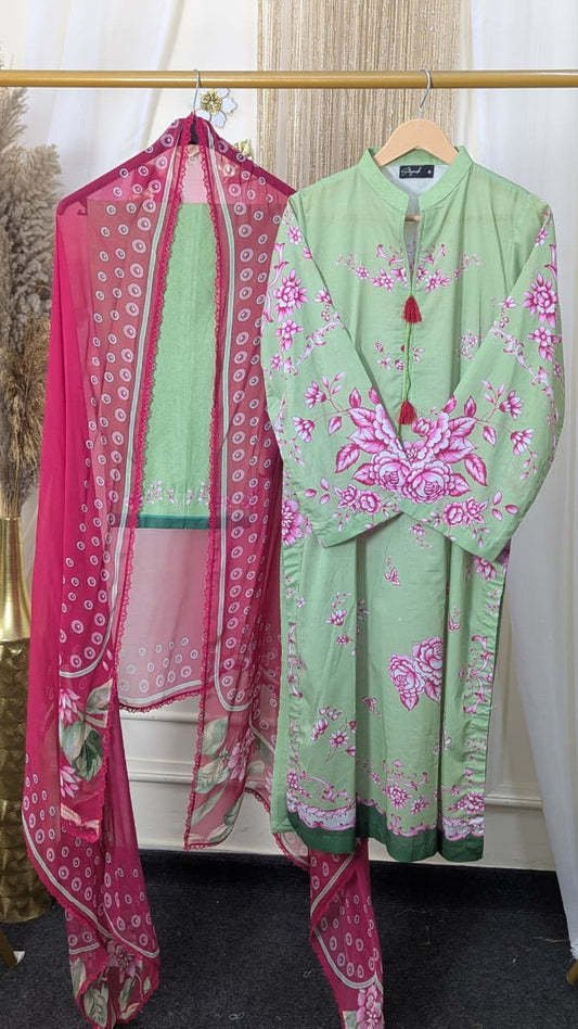 Coco By Zara Shahjahan 3-Piece Embroidered Lawn Suit (RIYA-2B)