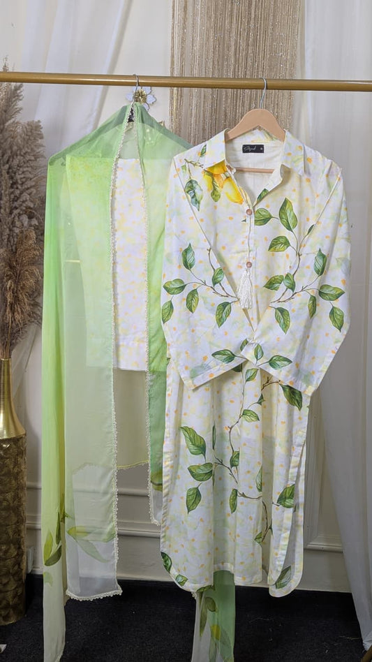 Coco By Zara Shahjahan 3-Piece Embroidered Lawn Suit (KAEL-7A)